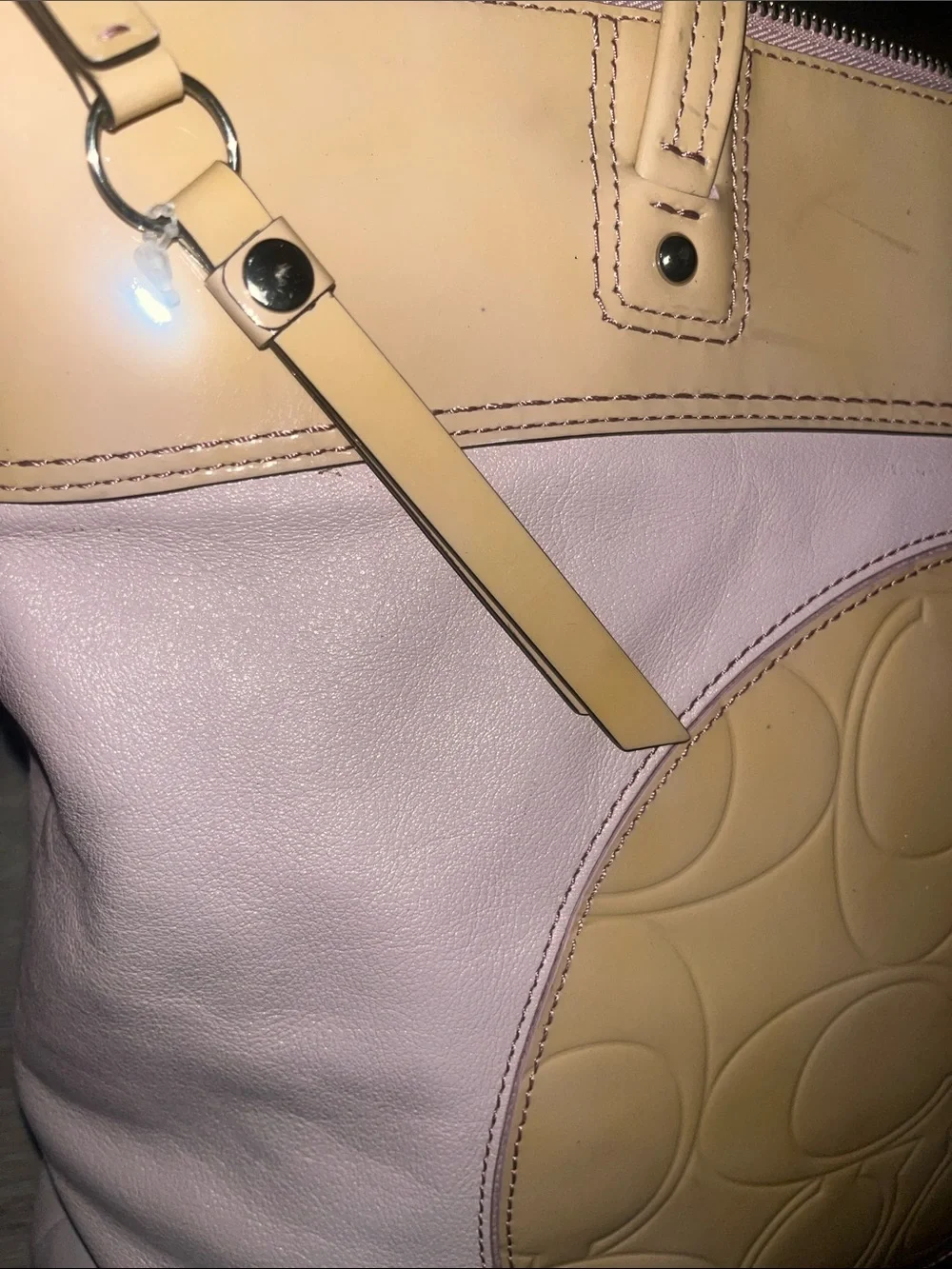 Coach Signature Laura Tote - Tattersall Interior Lining